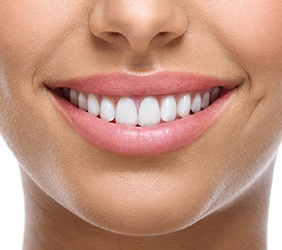 Close up of woman with flawless smile